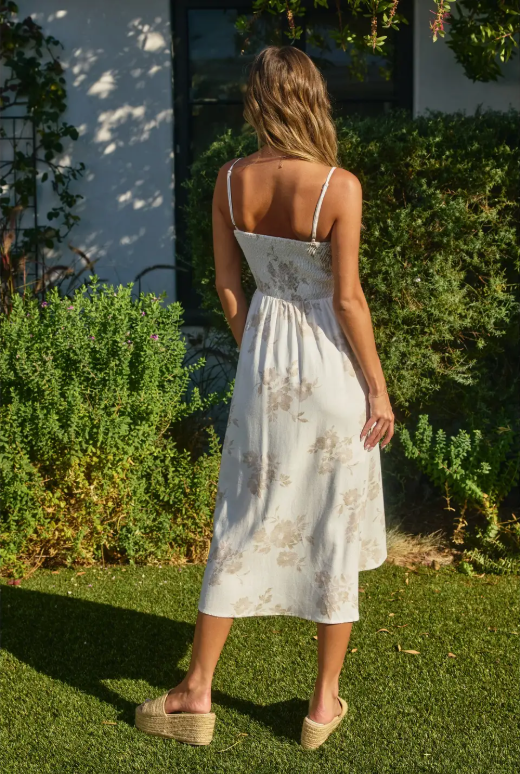 dress forum Dress Forum Asymmetric Floral Midi Dress